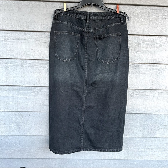 Free People We The Free Calabasas Midi Denim Skirt size 12 - Picture 2 of 5